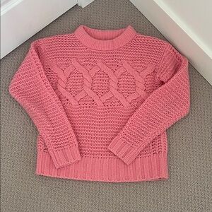 BR pink chunky knit sweater size S